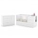 Jogo de Quarto Infantil Tutto New Cômoda com Porta e Berço Multifuncional Formare Branco Soft - Matic Móveis