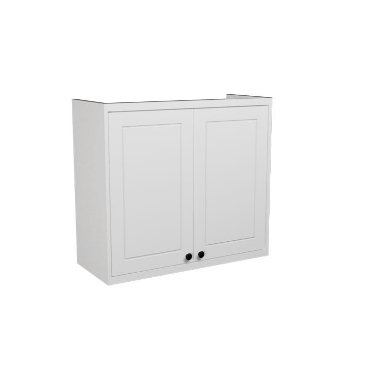 Armário Aéreo Évora 2 Portas Branco Ártico 80 cm