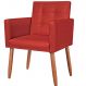 Cadeira Poltrona Conforto Corino Para Escritório Sala Luxo MOBLAN decor