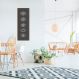 Quadro Boho Olhos Misticos 5 60x21 Caixa Marrom Preto