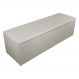 Calçadeira Recamier Baú Casal 140cm Eva Suede Bege