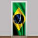 Adesivo para Porta Bandeira do Brasil-93X210Cm