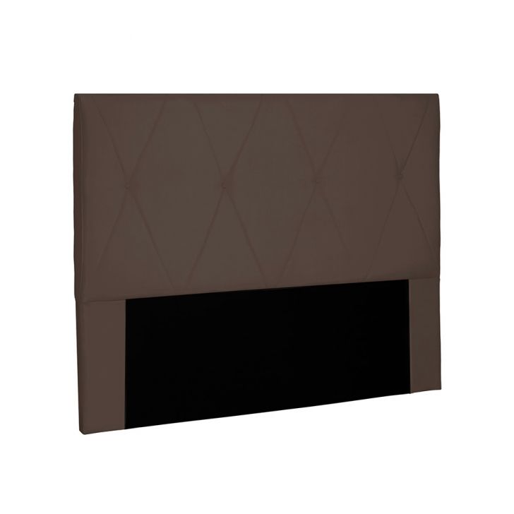 Cabeceira Aquilla Para Cama Box King 195 cm Suede Café - D'Rossi