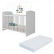 Berço com Colchão Incluso Sonho Multimóveis BB0515C Branco