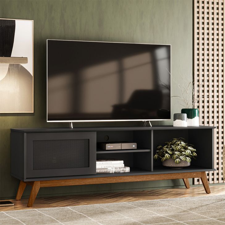 Rack Panamá 1 PT Preto 162 cm