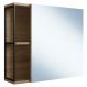 Armario Para Banheiro 60 cm Com Espelho Preto Mell P1015 PP