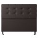 Cabeceira Casal 1,40m Atenas Suede Marrom - Pallazio