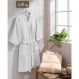 Roupão Adulto Velour Liso Dohler Unissex - P Branco