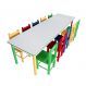 Conjunto de Mesa Retangular com 10 Cadeiras Jah Colorido