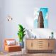 Quadro Flatiron Building New York 86x60 Filete Branco