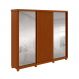 Image of Guarda-Roupa Casal com Espelho Ollie com pés 3 Portas 6 Gavetas Frassino MO895CL48FJJMOB