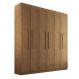 Guarda-Roupa Casal Malibu 100% MDF 6 Portas 2 Gavetas Imbuia