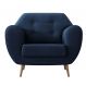 Poltrona Beegees Velosuede Azul Marinho