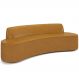 Sofá 5 Lugares para Sala de Estar Living 300cm Koane D06 Sintético Caramelo - Mpozenato
