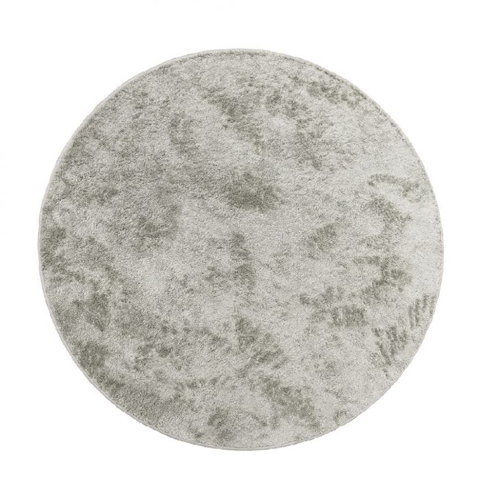 Tapete Tufting Foffo Redondo Poliéster (190x190) Platina