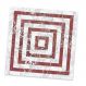 Adesivo para Azulejo Unitário Mármore Vermelho e Branco 18-20x20cm