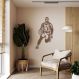 Quadro Escultura Jogador de Basquete DL 200x133 Marrom