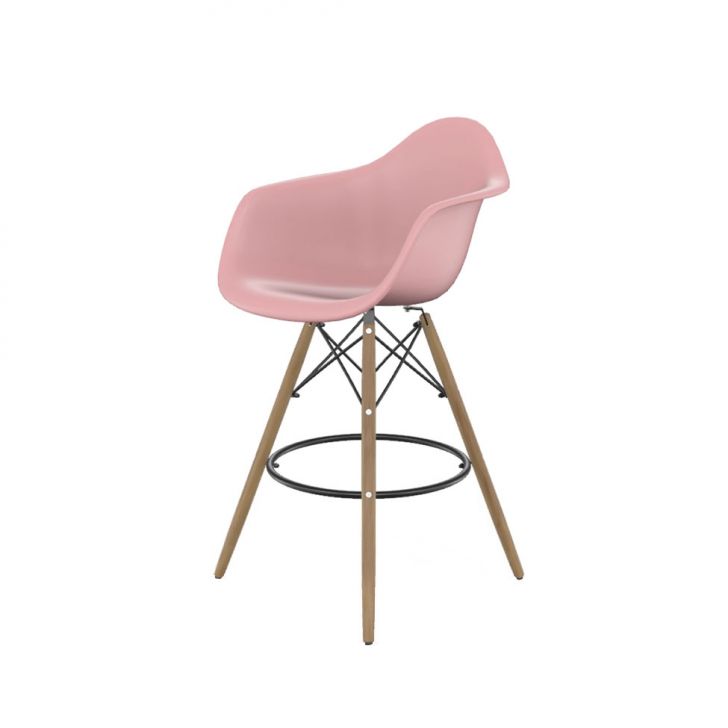 Banqueta Eames Arm DSW Rosa