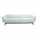 Sofá 3 Lugares Boomer 230cm PU Sintético Branco G15 - Gran Belo