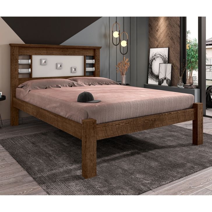 Cama Casal Vaius Malbec Off White