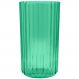 Vaso De Flor M Decorativo Planta Translucido Groove Jardim Verde Menta