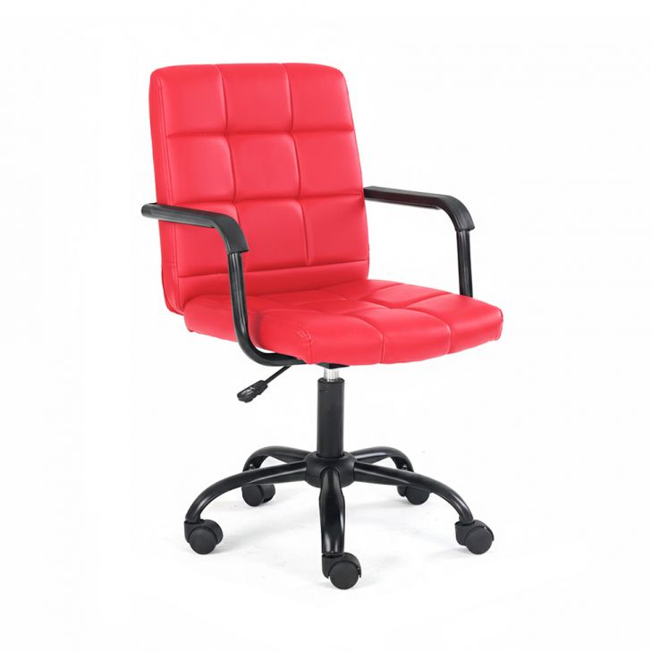 Cadeira de Escritório Secretária Giratória Fitz Vermelha