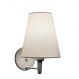 Arandela Cone Md-2007 Branco Cúpula em Tecido Branco
