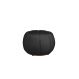 Puff Decorativo Concha Veludo Preto - Montanaris Decor