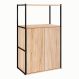 Estante Shelf 2 PT Calvi e Preta 105 cm