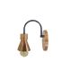 Arandela Aluminio Irlanda Cobre Com Preto 1 Lamp - Nacional Iluminação