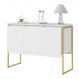 Buffet Dourado 3 Portas Branco Dourado