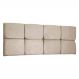 Cabeceira Painel Solteiro 0,90m Nina Suede Bege - Pallazio