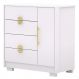 Cômoda Para Quarto 93cm Com 1 Porta Ilha Bela Flex Branco - Vila Rica