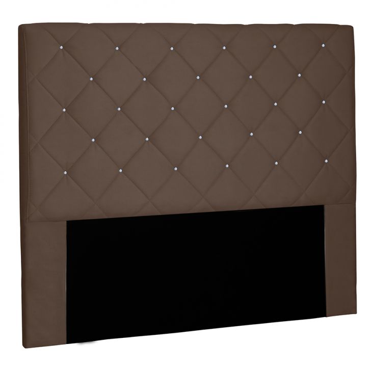 Cabeceira Solteiro Tânia Suede Caramelo