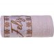 Kit 3 Toalha de Rosto Feliz Natal Bordada Jacquard 45x68cm Pérola/Vermelho