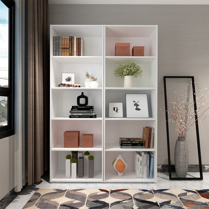 Conjunto com 2 Estantes Multy Branco