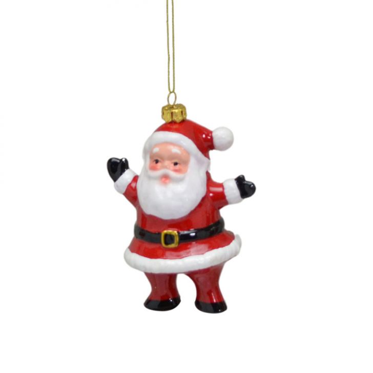 Enfeite Natalino para Árvore Espressione Papai Noel Vermelho 12 cm