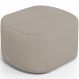 Puff Decorativo Orgânico para Living Quarto 70cm Doha W01 Linho Bege - Lyam Decor
