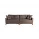 Image of Sofá 4 Lugares Viena Veludo Marrom 250 cm SO964UP38XUBMOB