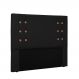 Cabeceira Gênova Para Cama Box Casal 140 cm Corino Preto - D'Rossi