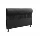 Cabeceira Solteiro 0,90cm Para Cama Box Vitória Suede Preto - DS Estofados