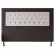 Cabeceira King 1,95m Havana Suede Marrom com Corino Branco - Pallazio
