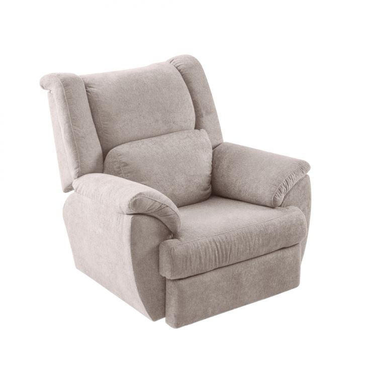 Image of Poltrona Reclinável Manual Liz Veludo Bege PLA-MO173UP38IAFMOB