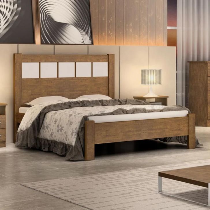 Cama Casal Primícia Plus Ypê com Off White D'Doro