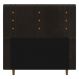 Cabeceira Cama Box Casal Roma 140cm Veludo Marrom - Desk Design