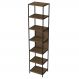 Estante Livreiro Multiuso Steel Quadra 27808 6 Prateleiras Vermont/Preto - Artesano