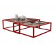 Conjunto de Mesa de Centro Duo Catarina Vermelha