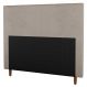 Cabeceira Cama Box Casal Dallas 140cm Suede Bege - Desk Design