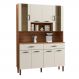 Kit de Cozinha com 8 Portas Turim Nogueira Off White