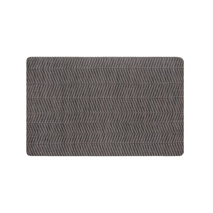 Tapete de Cozinha Sense Trama Cinza Escuro 50x80 cm